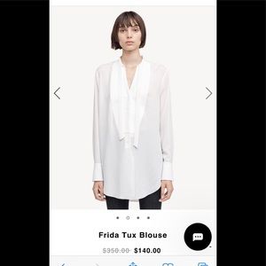 Rag & bone frida tux blouse